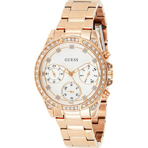 Guess dámské růžové hodinky - UNI (ROSEGOL)